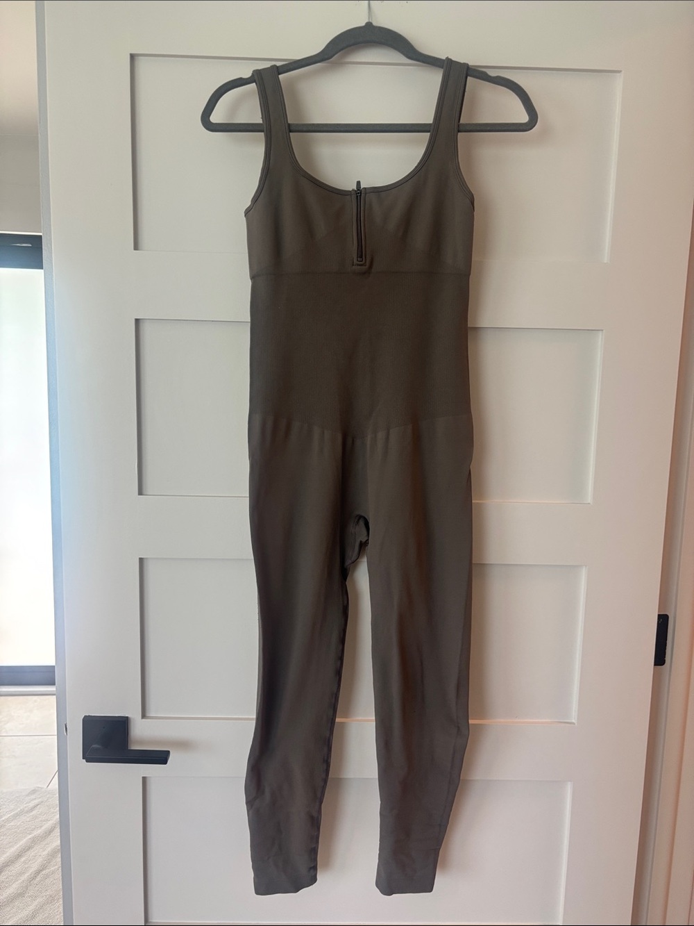 Olive Green Sleek One-Piece Jumpsuit